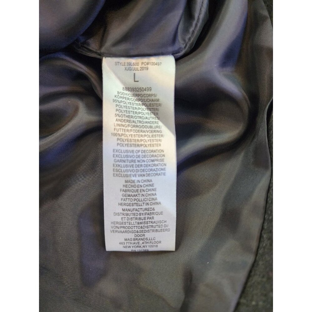 Larry Levine Women L Double Breasted Pea Coat Lined Cuff Mid Length Classy - Picture 6 of 9